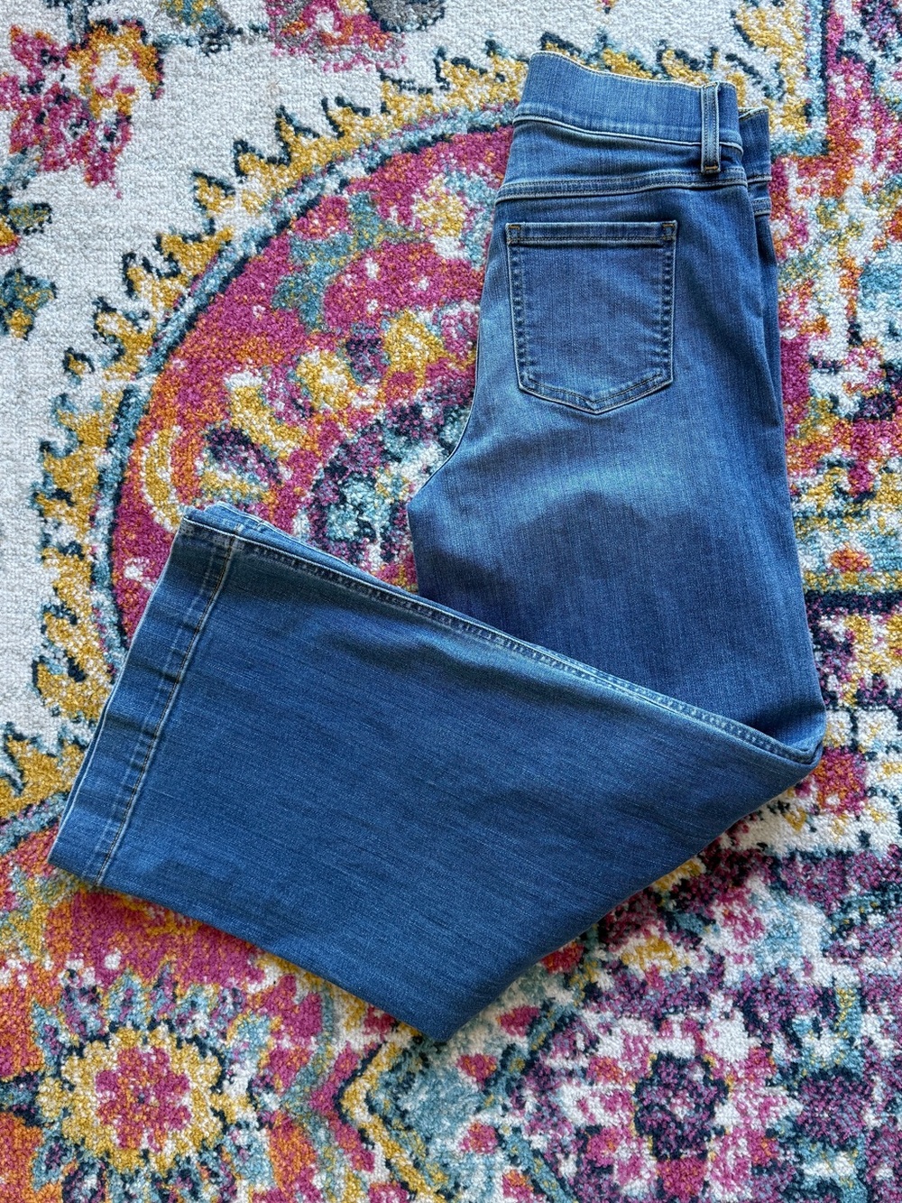 SPANX Seamed Front Wide Leg Jean in Vintage Indigo - Small Petite (worn once)